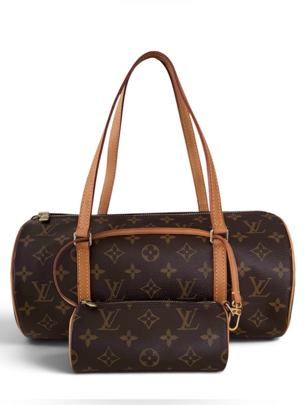 LOUIS VUITTON Papillon 30 Bag Monogram Canvas With Mini Papillon Set | Vintage
